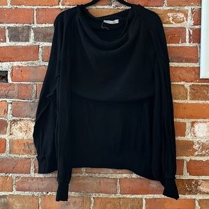 FREE PEOPLE We the Free oversized black knit sweater, size L